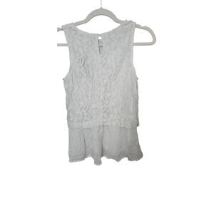 Francesca's lace Tiered tank top